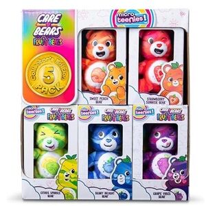 Care Bears Fruity Bears 5-Pack Plush Set - Orange, Pink, Green, Blue, Purple